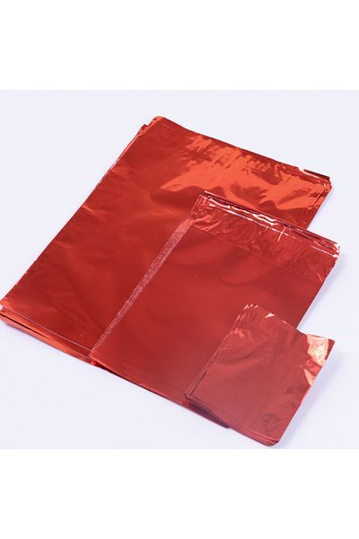Bimotif Bag metallic 25pcs, size 35x50 cm, Red