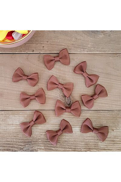 Bimotif Φιόγκος καφέ γκρο, 4 cm 6 τεμάχια