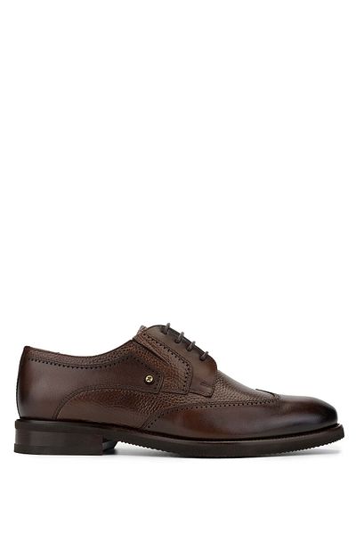 Tamer Tanca Men's Genuine Leather Brown Casual Shoes