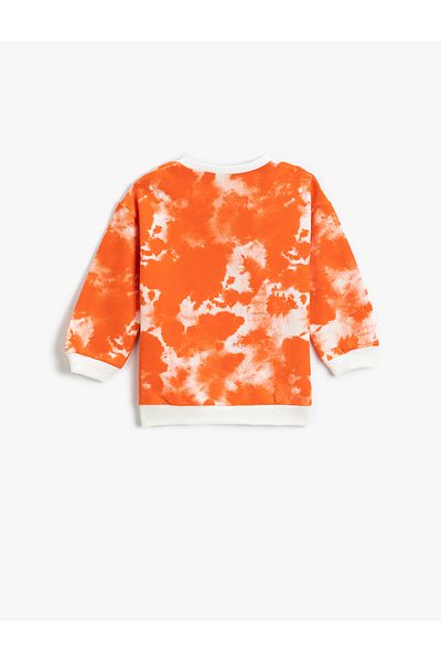 Koton Batik Patterned Sweatshirt Crew Neck