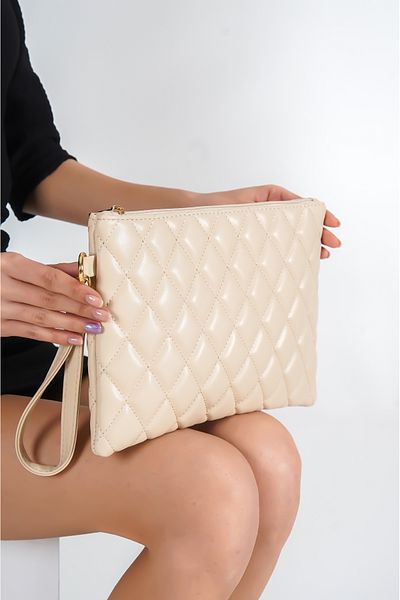 Capone Outfitters Paris Gesteppte Damentasche in Beige