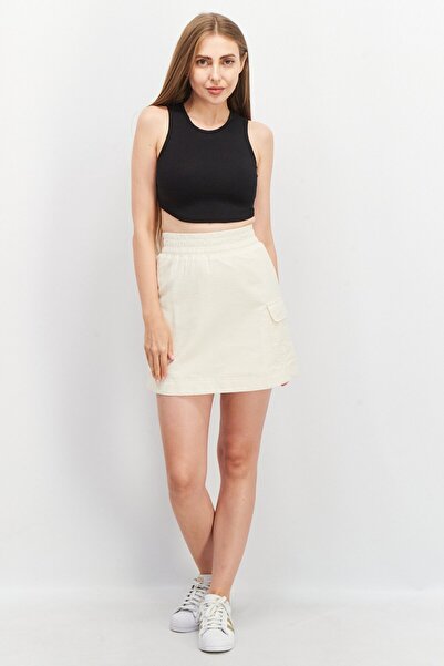 Adidas Originals Women Sportswear Fit Brand Logo Training Skirts, Beige