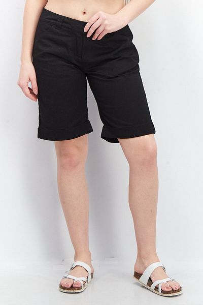 Timberland Women Solid Basic Shorts, Black