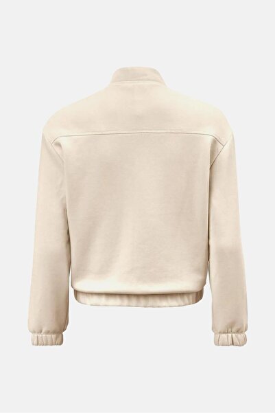 Tchibo Women Plain Bomber Jacket, Beige