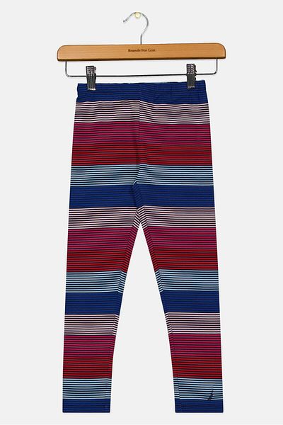 Nautica Kids Girl Stripe Pull-on Leggings, Navy