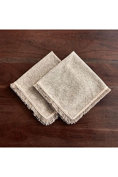 Home Box Naturio 2-Piece Slub Napkin Set - 40x40 cm