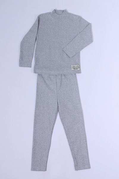 HÇM Solid Color Bottom-Top Suit for Girl - Throat Detail D18