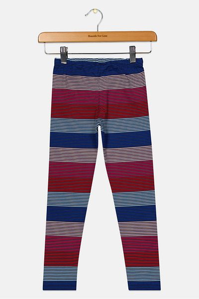 Nautica Kids Girl Stripe Pull-on Leggings, Navy