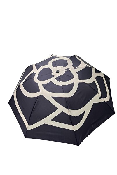 Marlux Gül Desen Mor Yarasa Model Manuel Şemsiye 709826