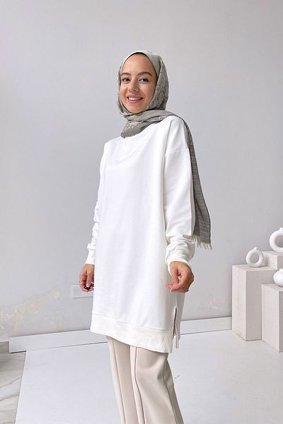Ka Hijab Λευκό Basic Φούτερ