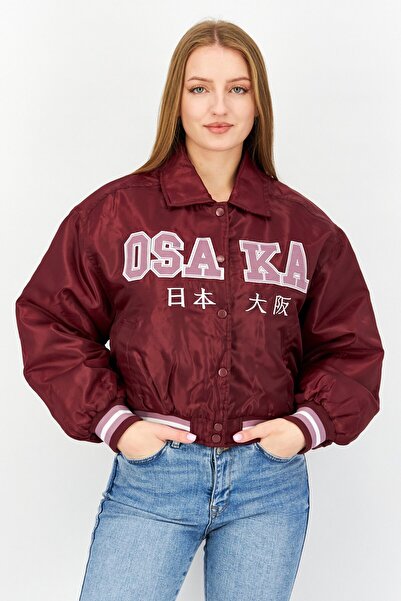 Don't Call Me Jennyfer سترة نسائية منفوخة من أوساكا، لون عنابي