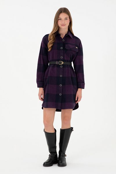 U.S. Polo Assn. Women's Navy Blue Mini Length Woven Dress 50292245-Vr033