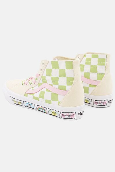Vans Women Sk8-hi Tapered Lace Up Skate Shoes, Multicolor