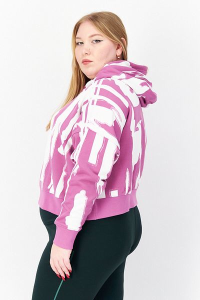adidas Women Plus Size Outdoor Sports Hoodie, Purple