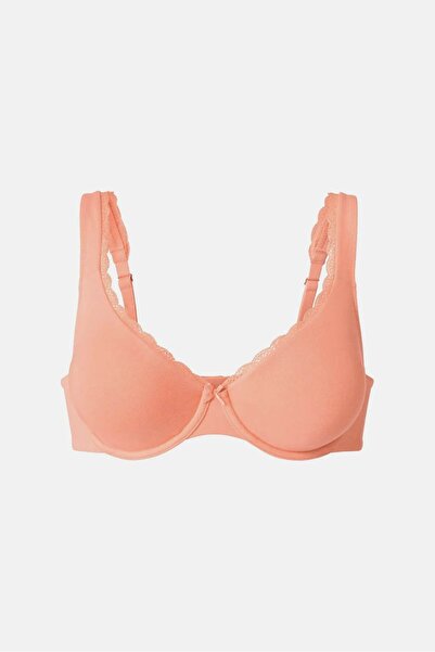 Tchibo Women Underwired Non Padded Bra, Coral
