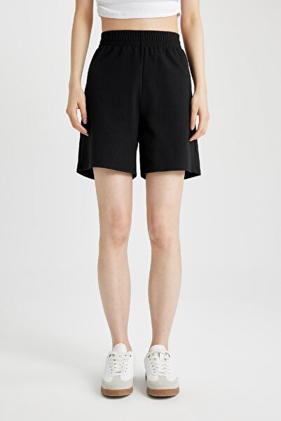 DeFacto Regular Fit Basic Düz Bermuda Şort U4570azns