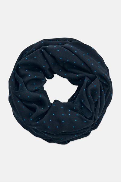 Tchibo Women Polka Dot Scarf, Navy