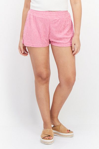 Sinsay Women Textured Pull On Shorts, Pink