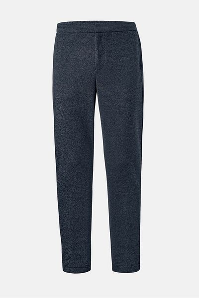 Tchibo Men Regular Fit Heather Jersey Trousers, Navy