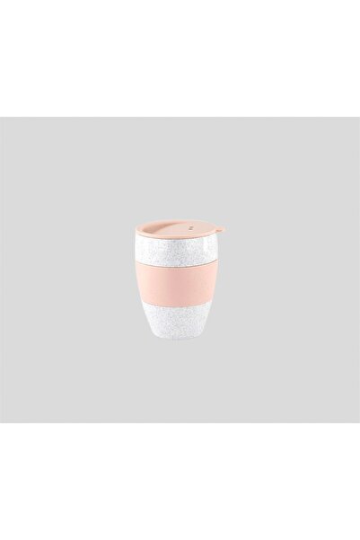 Koziol كوب مشروبات معزول، باللون الوردي والرمادي والأبيض