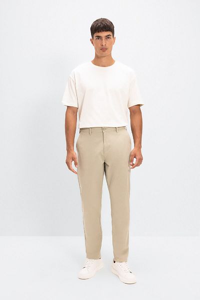 DeFacto Chino Canvas-Hose mit Tapered Fit Pocket C9443ax24au