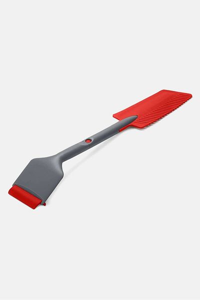 Tchibo 3 in 1 Car Ice Scraper, Red and Grey