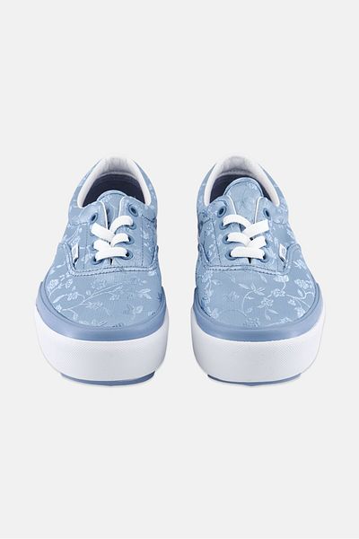 Vans Women Era Stacked Floral Skate Shoes, Light Blue
