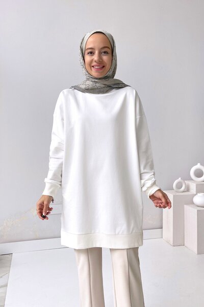 Ka Hijab Λευκό Basic Φούτερ