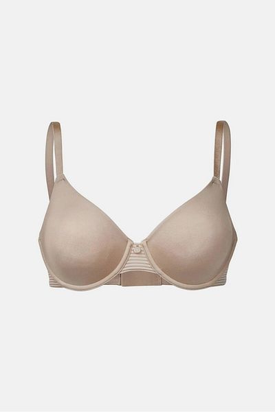 Tchibo Women Plain Underwired Non Padded Bra, Beige