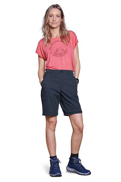 Tchibo Women Regular Fit Solid Functional Trousers, Navy