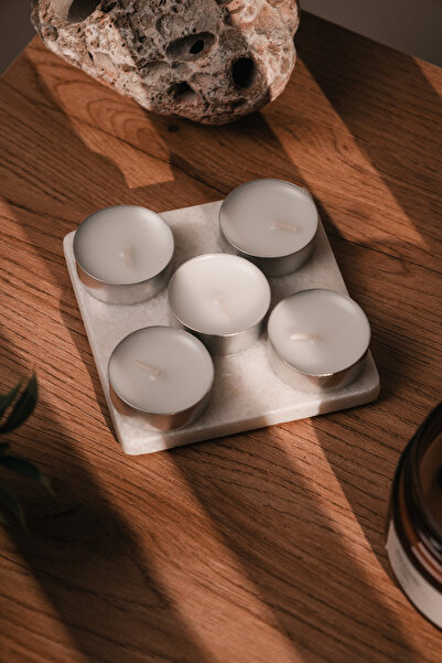 Love Bundles 5'li Tealight Mum | Dekoratif | Mumluk | Hediyelik | 4 Saat