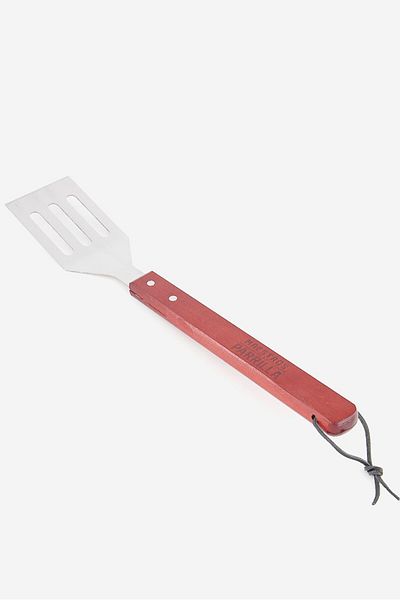 Maestros De La Parilla Soft,grip Stainless Steel Slotted Turner, Brown