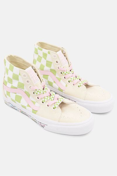 Vans Women Sk8-hi Tapered Lace Up Skate Shoes, Multicolor