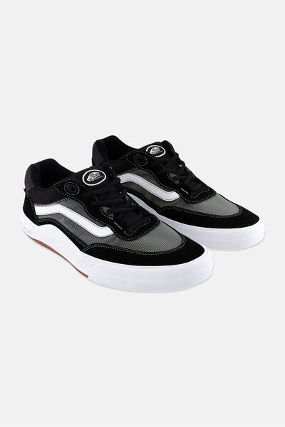 Vans حذاء وايفي للرجال برباط للركض على الألواح، أسود