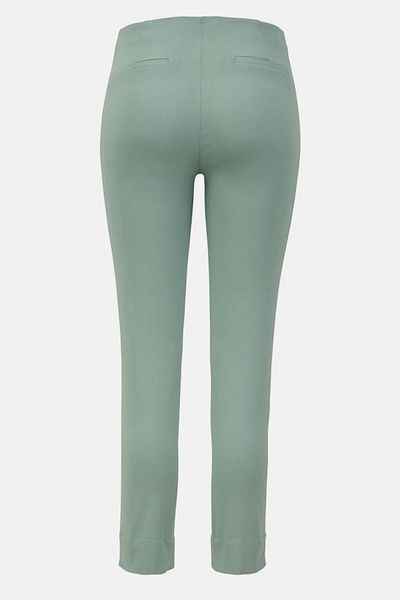Tchibo Women Straight Leg Stretch Plain Pants, Pale Green