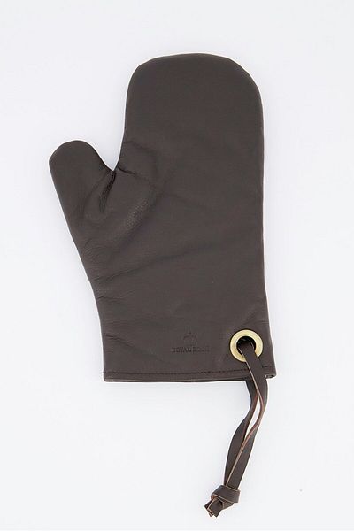 Royal Boch Handmade Leather Oven Glove, Dark Brown