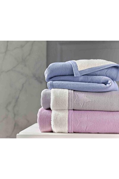 Miespiga Welsoft Knitwear Wool Baby Blanket with Nickle Inside Northstar Pink