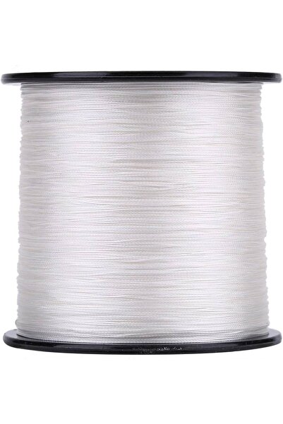 RIKIMARU 0.14 Mm RX4-4 Katlı 1000 Metre,12.2 kg Çeker, Beyaz Renkli, İp, örgü, ipek Misina