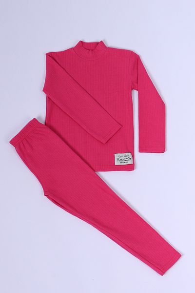 HÇM Solid Color Bottom-Top Suit for Girl - Throat Detail D18