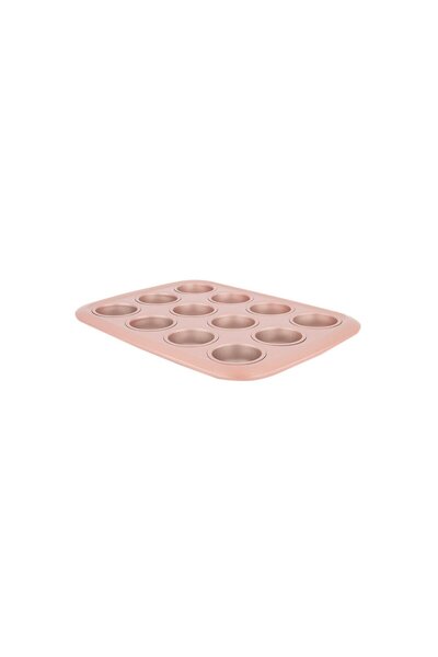 ELLE 12 Cupcake Pan, Brown
