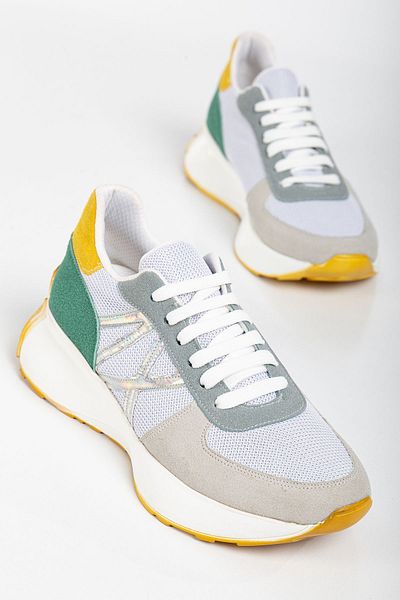 brawerlife Vividstride Women's Casual Sneakers - Cream Colored, Stylish and Comfortable