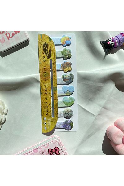 Wisevelya Yellow Van Gogh Post-It Set