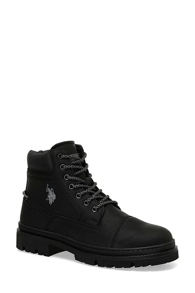 U.S. Polo Assn. Tate 4Pr Black Men's Biker Boots