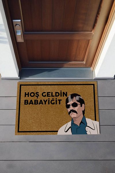 MARSA Washable Non-Slip Base Welcome Babayiğit Door Mat 70X45