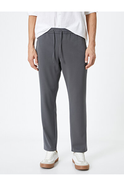 Koton Viszkóz keverék kocogó nadrág - fűzős derék, zsebekkel