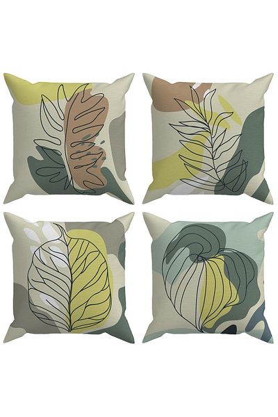 Evdek Set de 4 huse de pernă exotice - DS20