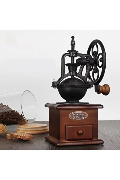 hediyeconcepti Cafeteira Tarzı Manuel Kahve Değirmeni El Dökme Retro El Yapım...