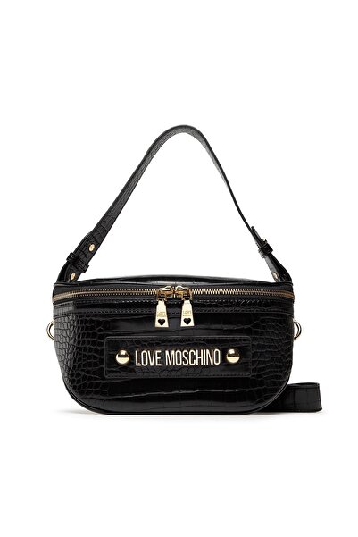 Love Moschino حقيبة كتف للنساء/الفتيات باللون الأسود