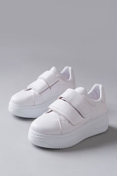 Zerenyus Pantofi sport casual pentru femei Nerolia White Velcro
