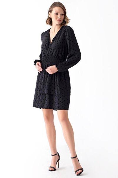 EXPLOSION Kruvaze Yaka Elbise